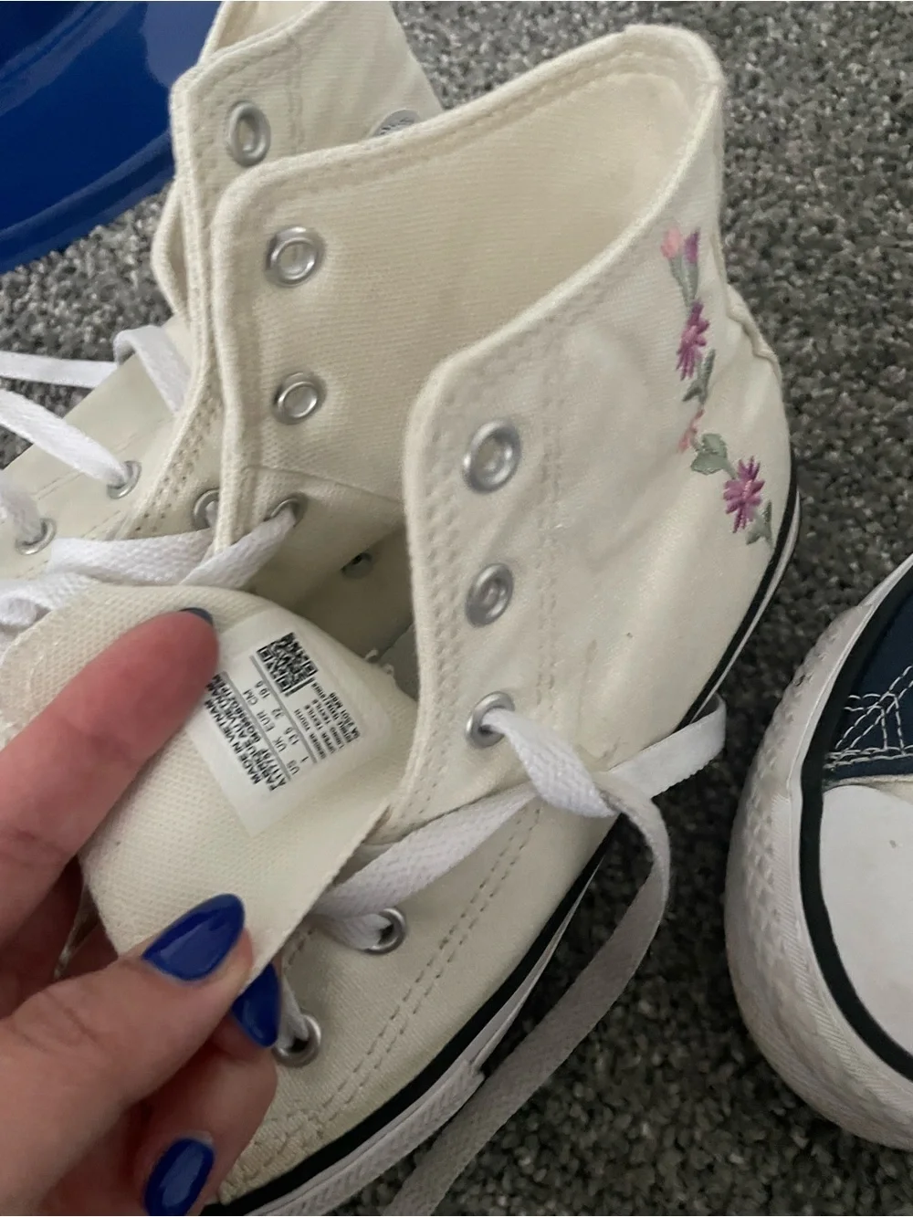 Lot of converse sneakers/ gap slides/ black boots